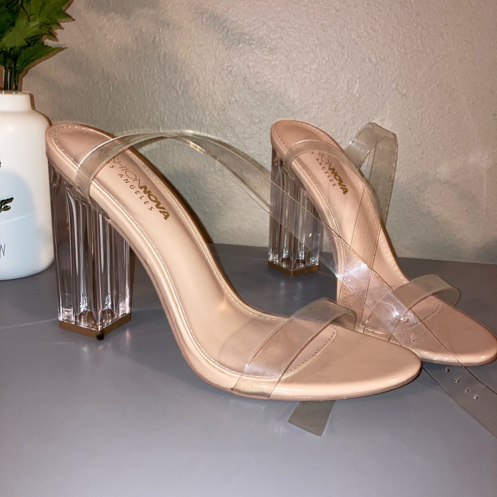 Clear Heels Size 8